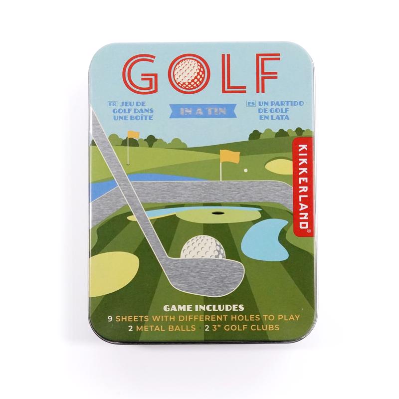 KIKKERLAND - Kikkerland Golf In a Tin Game 13 pc