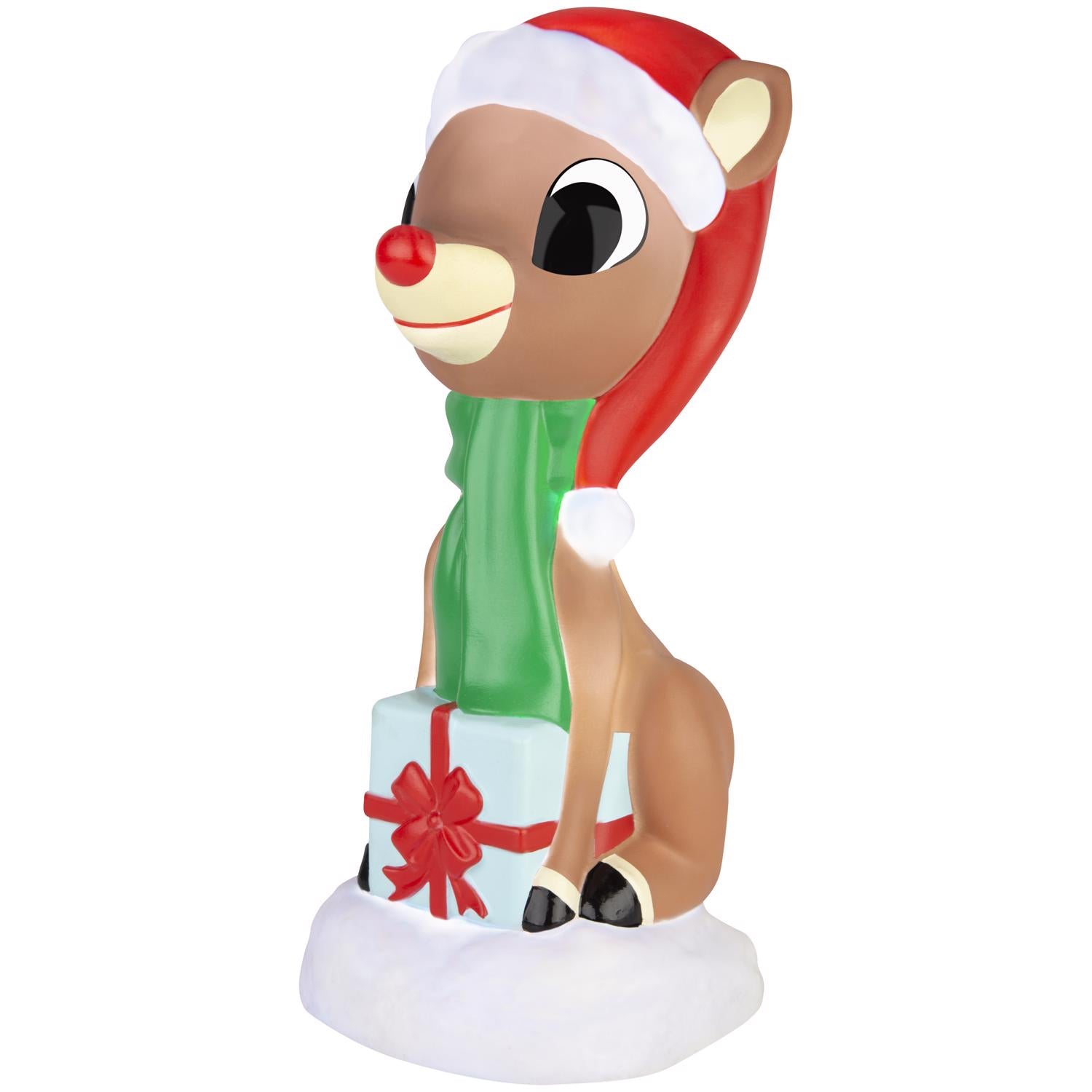 Rudolph LED Multicolored Rudolph Lighted Blow Mold Table Decor 13.19 in. - Case of 4
