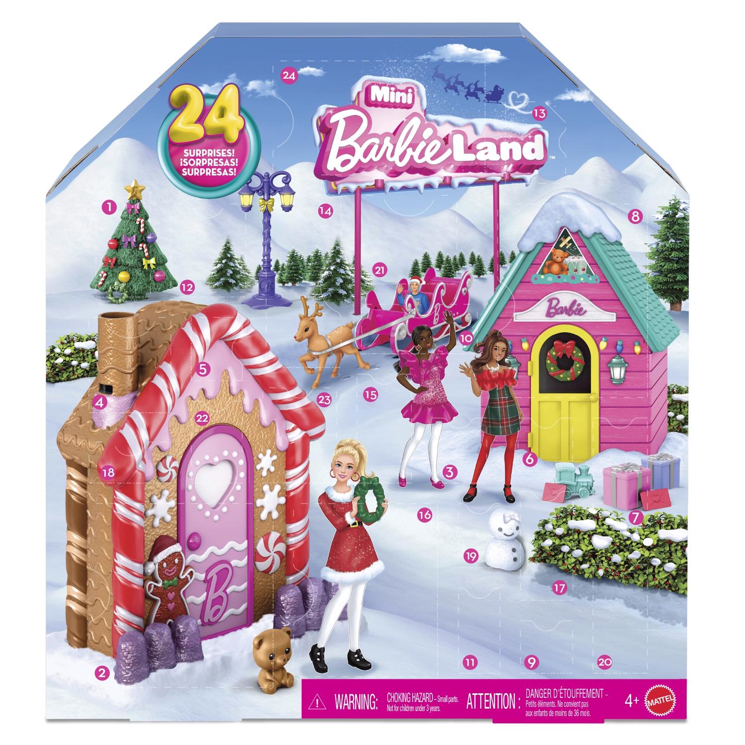 Barbie Mini BarbieLand Advent Calendar Multicolored 24 pc