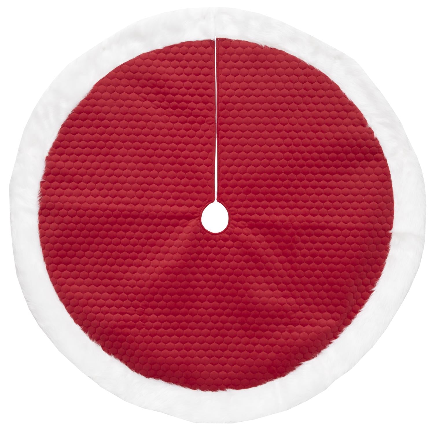Dyno Red/White Tree Skirt - Case of 4