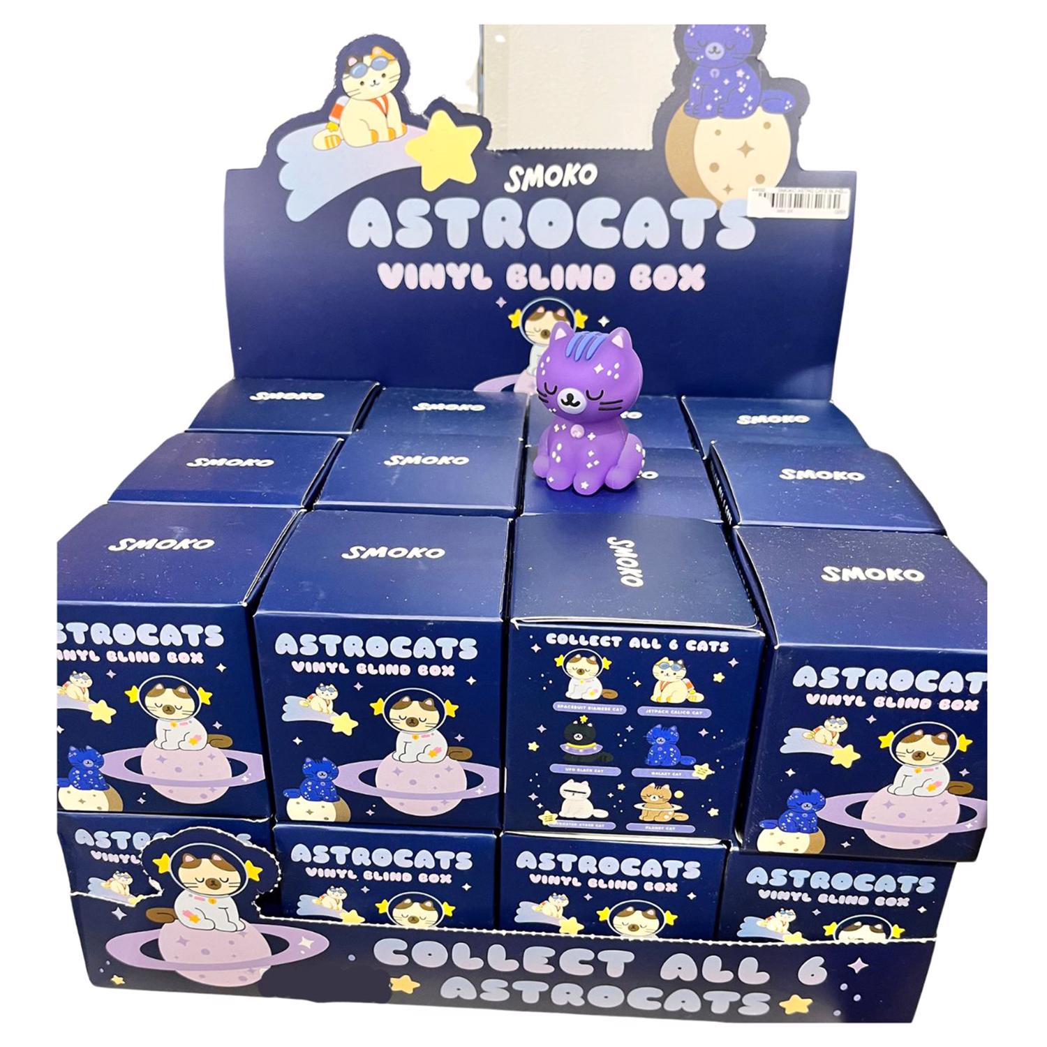 Smoko Astro Cats Blind Box Figure Multicolored - Case of 24