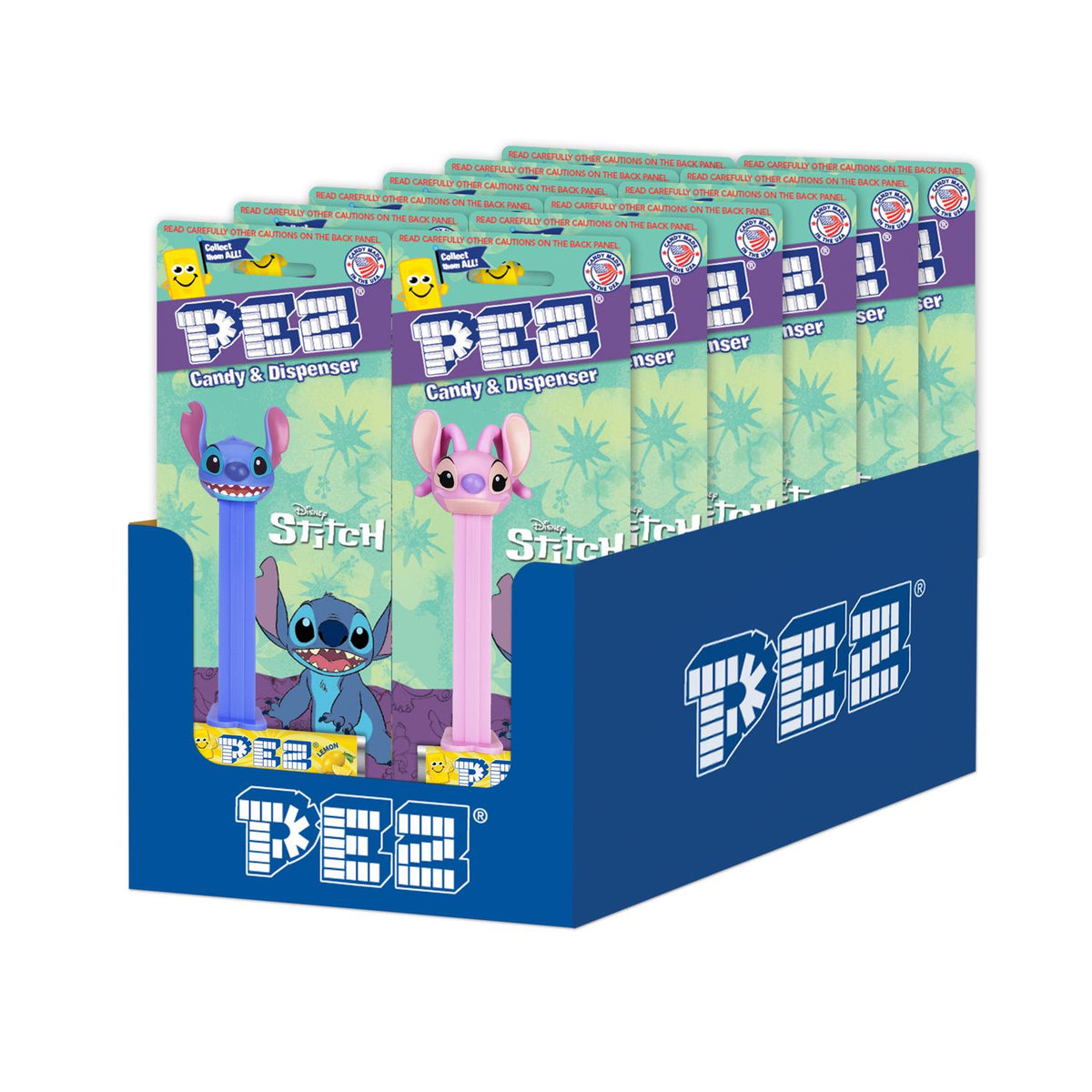PEZ Disney Stitch Candy and Dispenser 0.87 oz - Case of 12