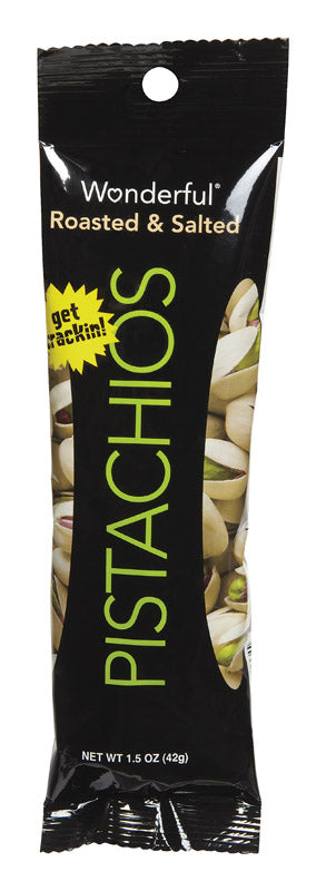 WONDERFUL - Wonderful Roasted and Salted Pistachios 1.5 oz Pegged - Case of 12