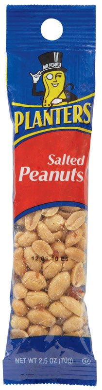 PLANTERS - Planters Salted Peanuts 2.5 oz Pegged - Case of 15