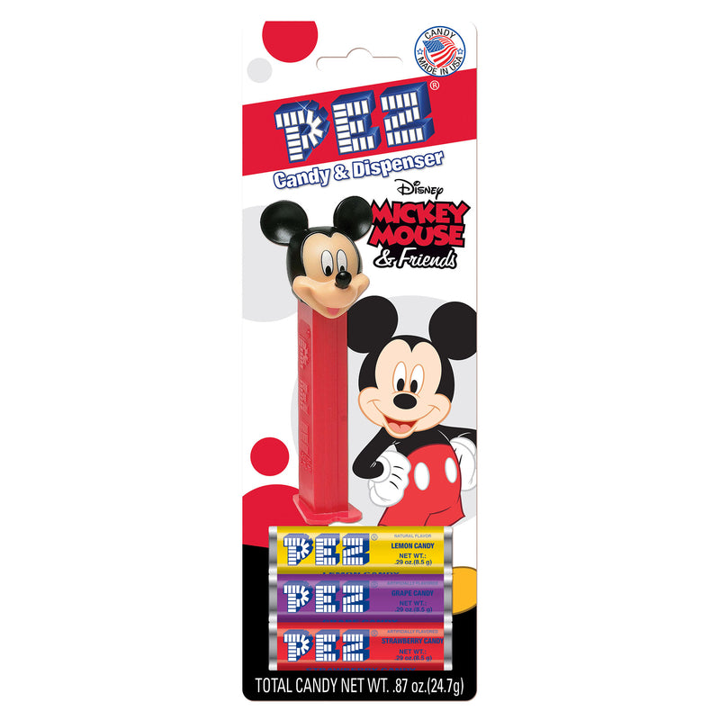PEZ - PEZ Mickey and Disney Friends Candy & Dispenser Plastic 1 pk - Case of 36