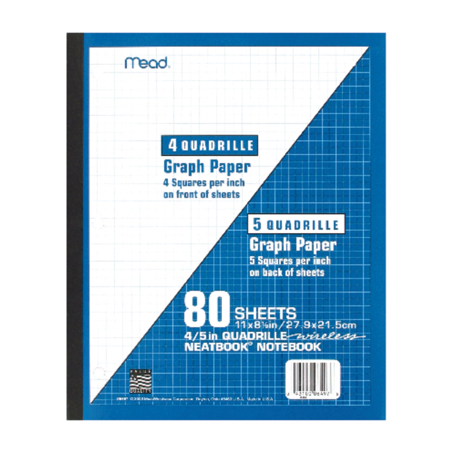 Mead 8-1/2 in. W X 11 in. L Perfect Bound White Notebook - Case of 24