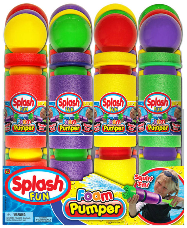 JA-RU - Ja-Ru Splash Foam Pumper Water Toy Soft Foam/Plastic 1 pk - Case of 12