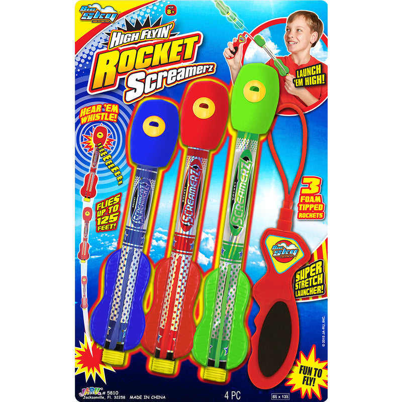 JA-RU - Ja-Ru Big Sky Rocket Screamerz Plastic 4 pc - Case of 12