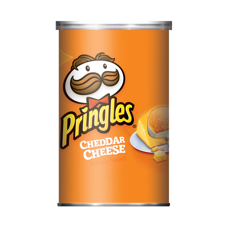 PRINGLES - Pringles Cheddar Cheese Chips 2.5 oz Can - Case of 12