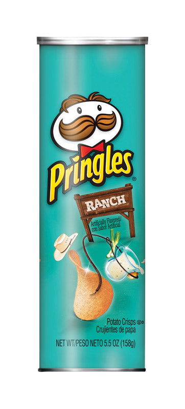 PRINGLES - Pringles Ranch Chips 5.5 oz Can - Case of 14