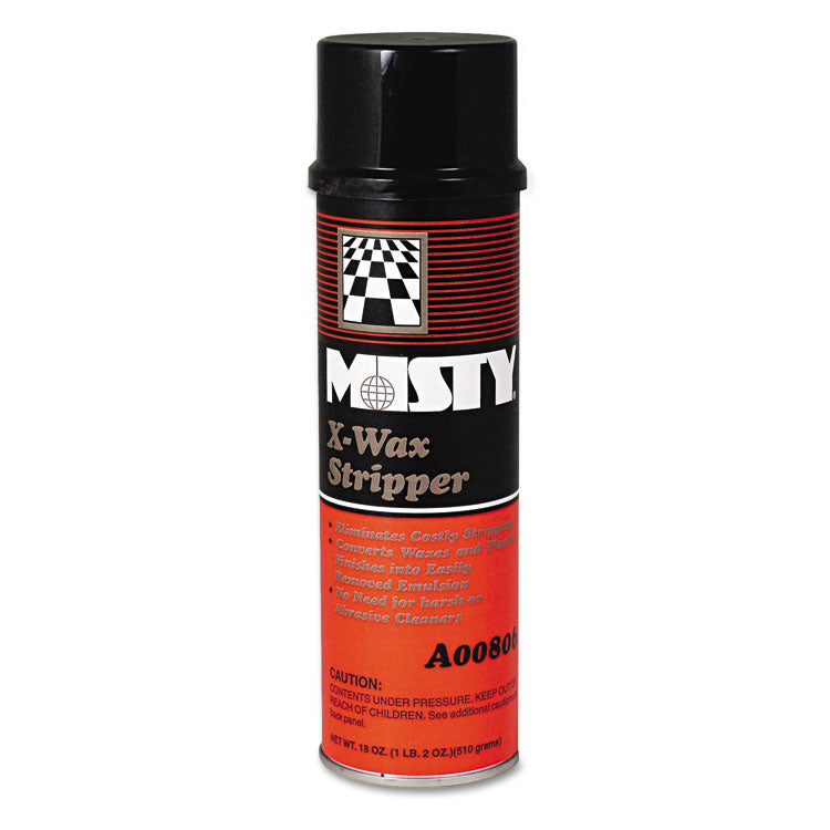 Misty - X-Wax Floor Stripper, 18 oz Aerosol Spray