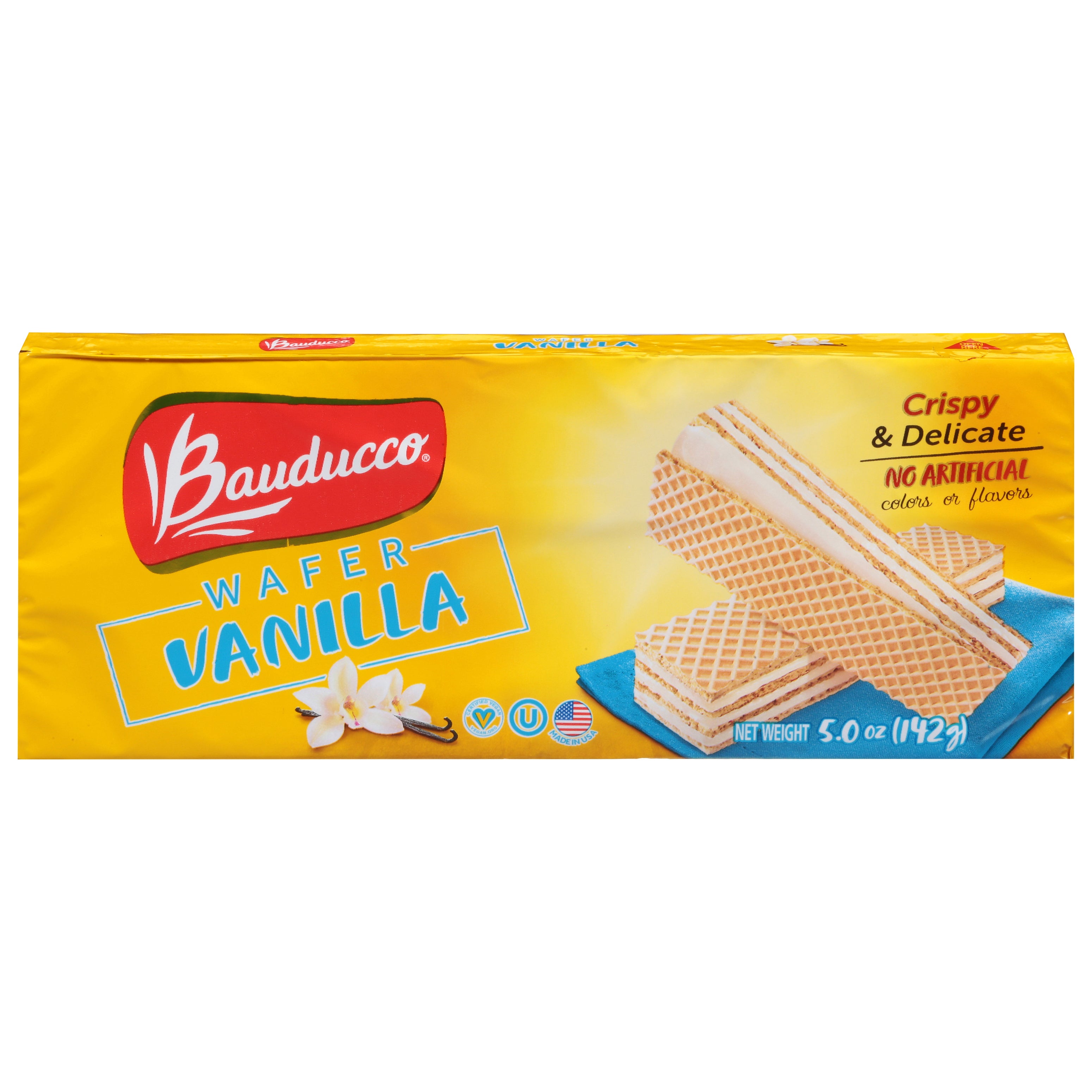 Bauducco Crispy & Delicate Vanilla Wafer 5.0 oz - Case of 18