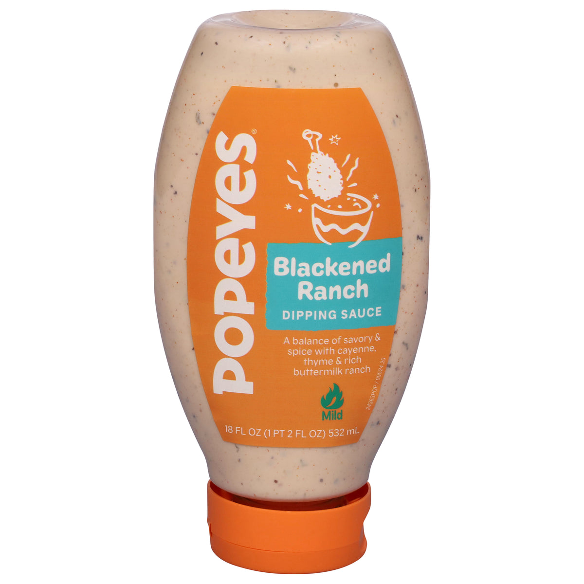 Popeyes Blackened Ranch Dipping Sauce 18 fl oz - Case of 6
