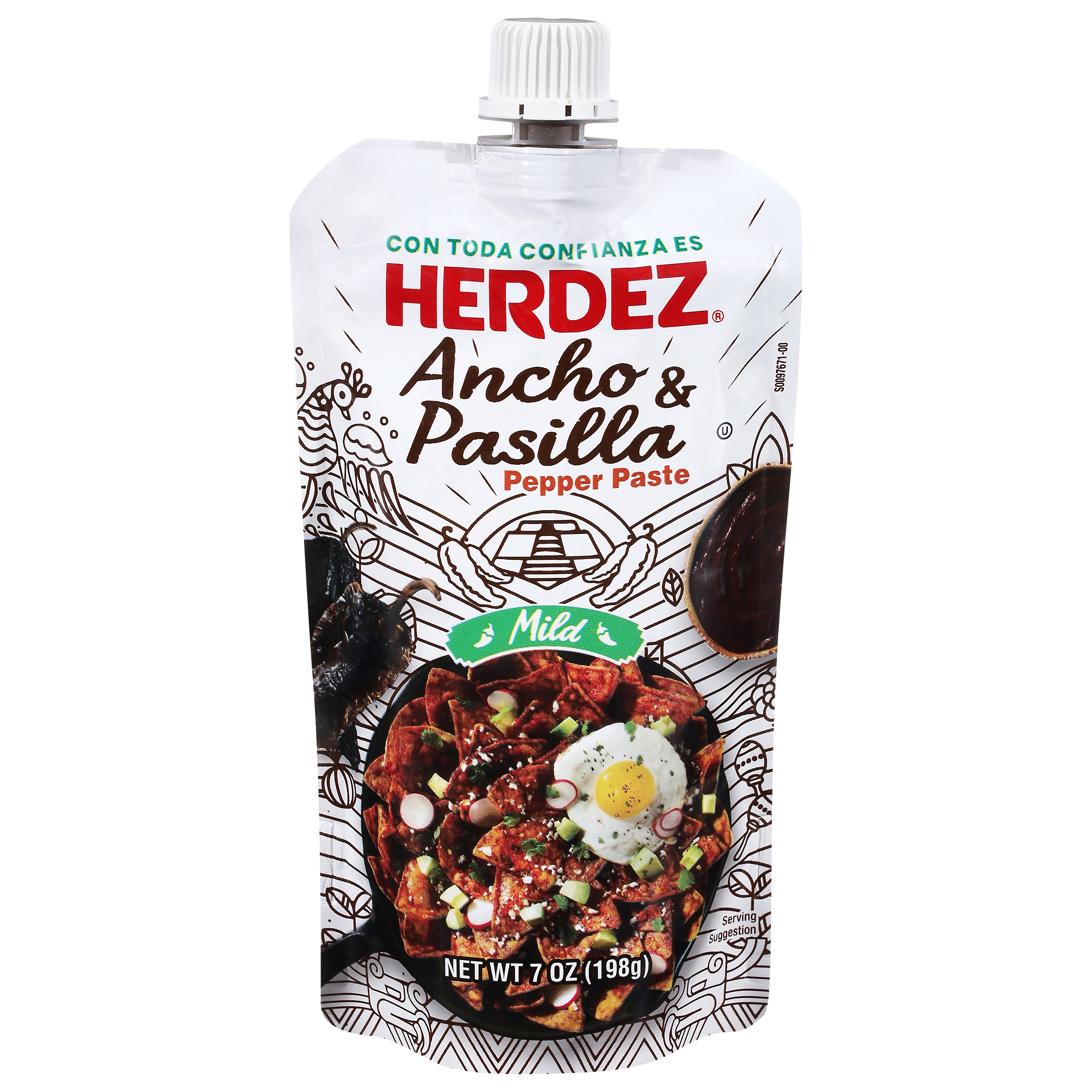 Herdez Mild Ancho & Pasilla Pepper Paste 7 oz - Case of 8