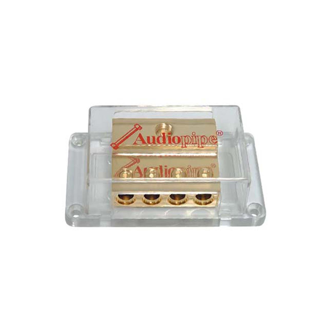 DISTRIBUTION BLOCK AUDIOPIPE (1)0GA. IN/(4) 4GA. OUT