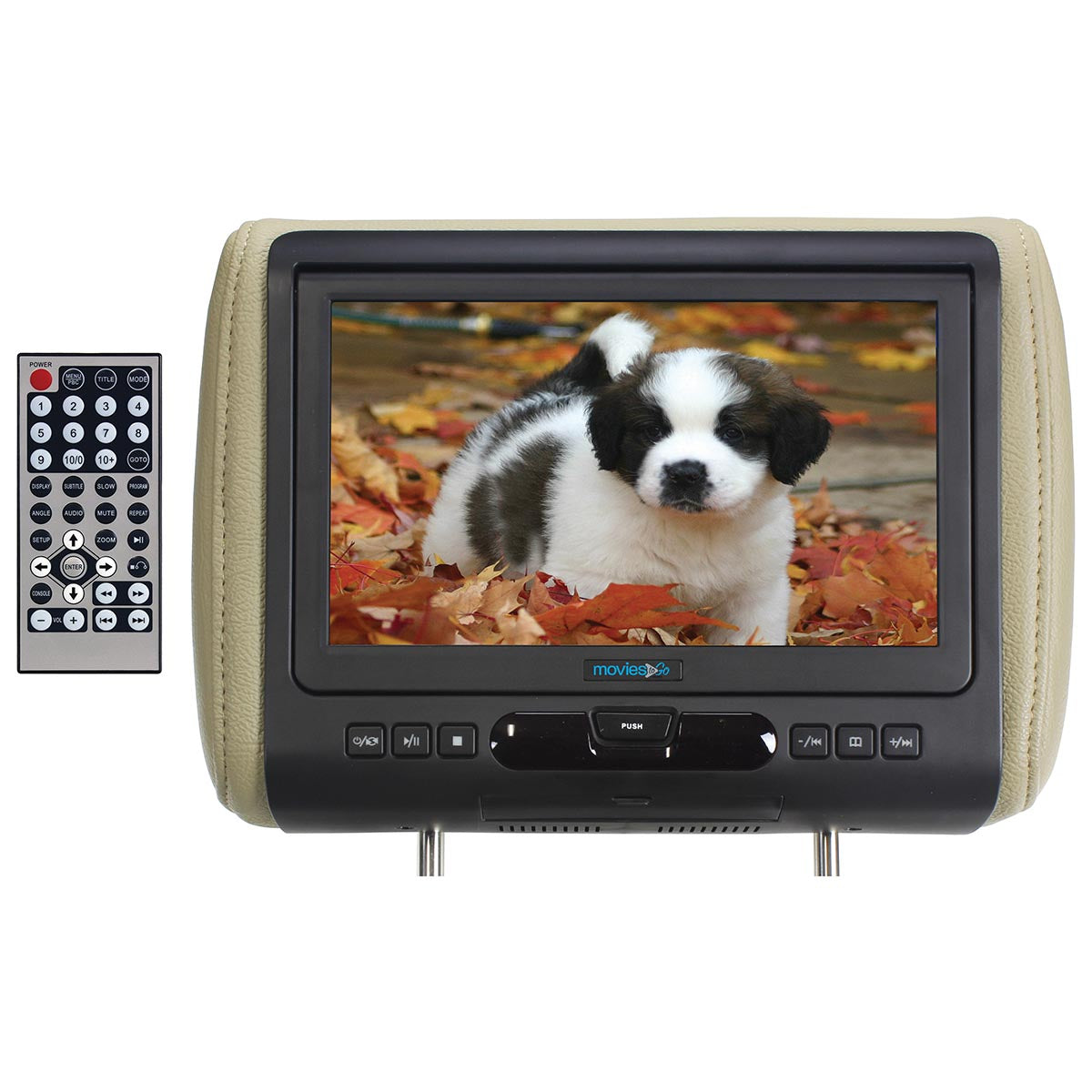 Movies to Go - Single 9” Headrest w/DVDHDMI Input & 3 Color Skins