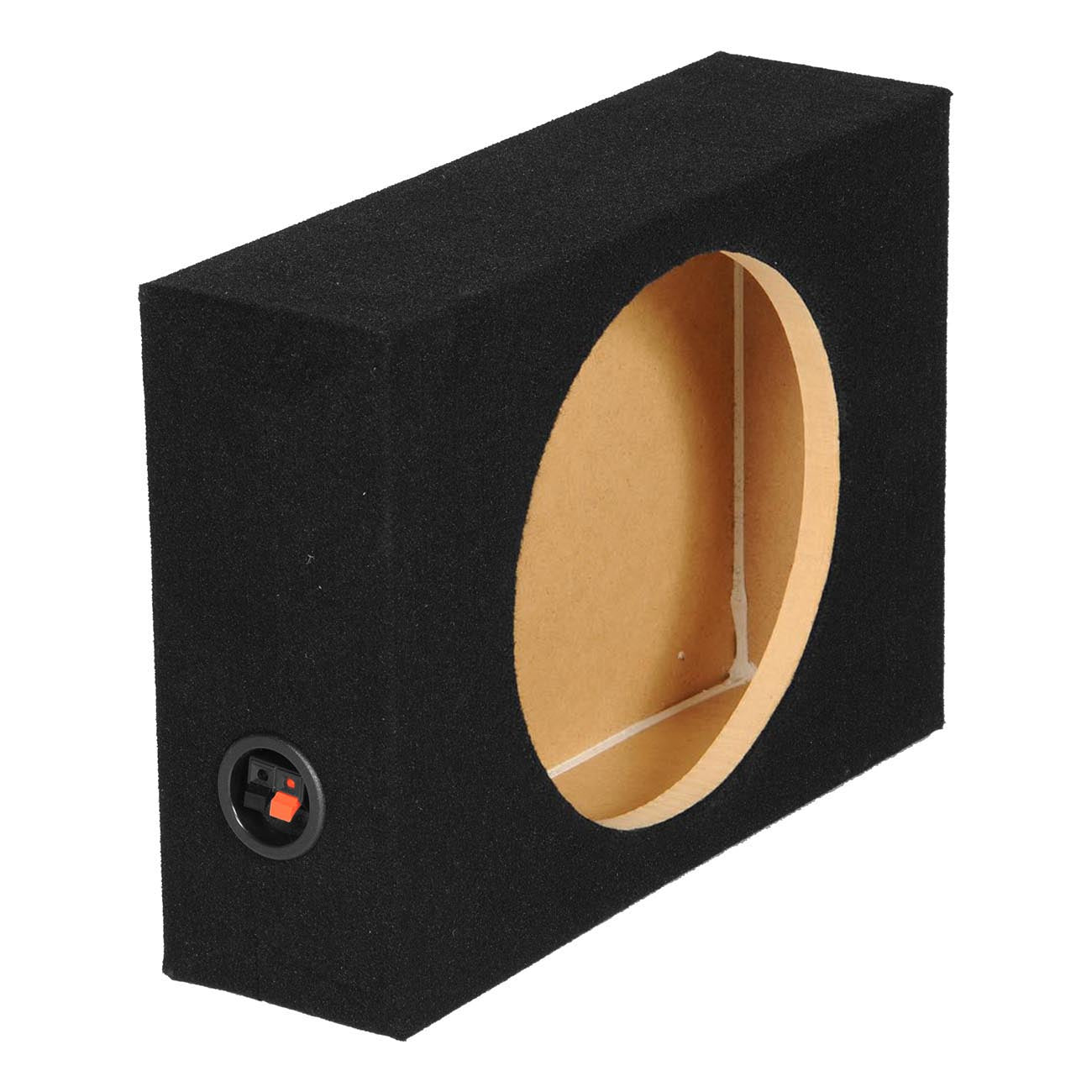 Single 12″ Shallow Mount Sealed Empty Woofer Enclosure