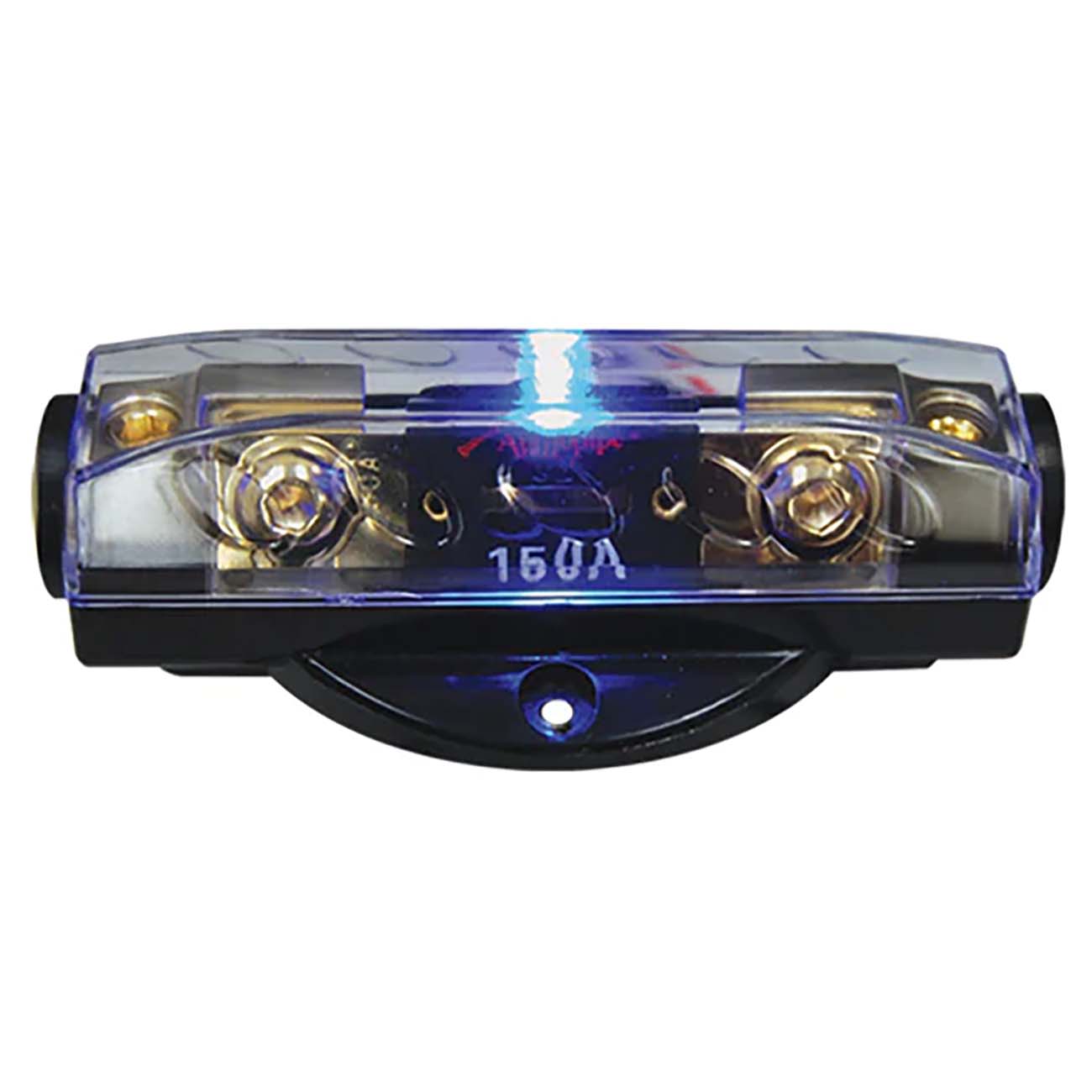 FUSEHOLDER ANL AUDIOPIPE BLUE LED; PLATINUM