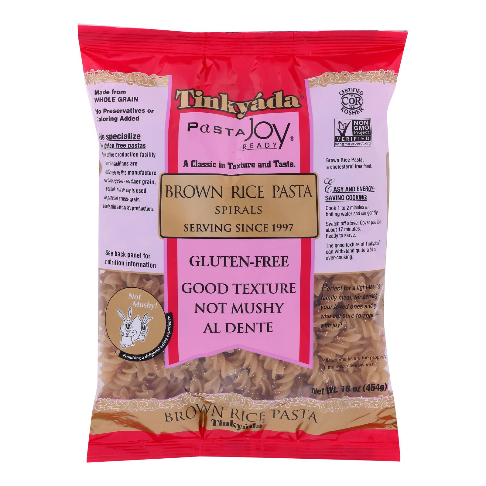Tinkyada Brown Rice Spirals Pasta - 1 Each - 16 OZ