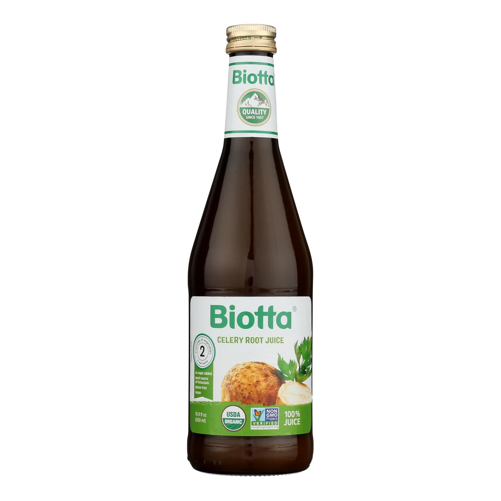 Biotta Juice - Celery Root - Case of 6 - 16.9 Fl oz.