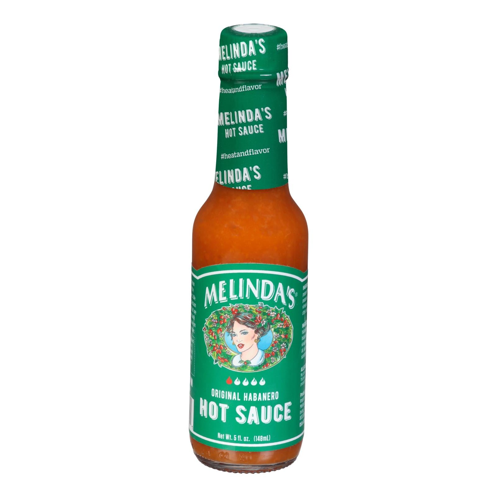 Melinda's Pepper Sauce Hot Sauce - Original Habanero Pepper Sauce - Case of 12 - 5 oz.
