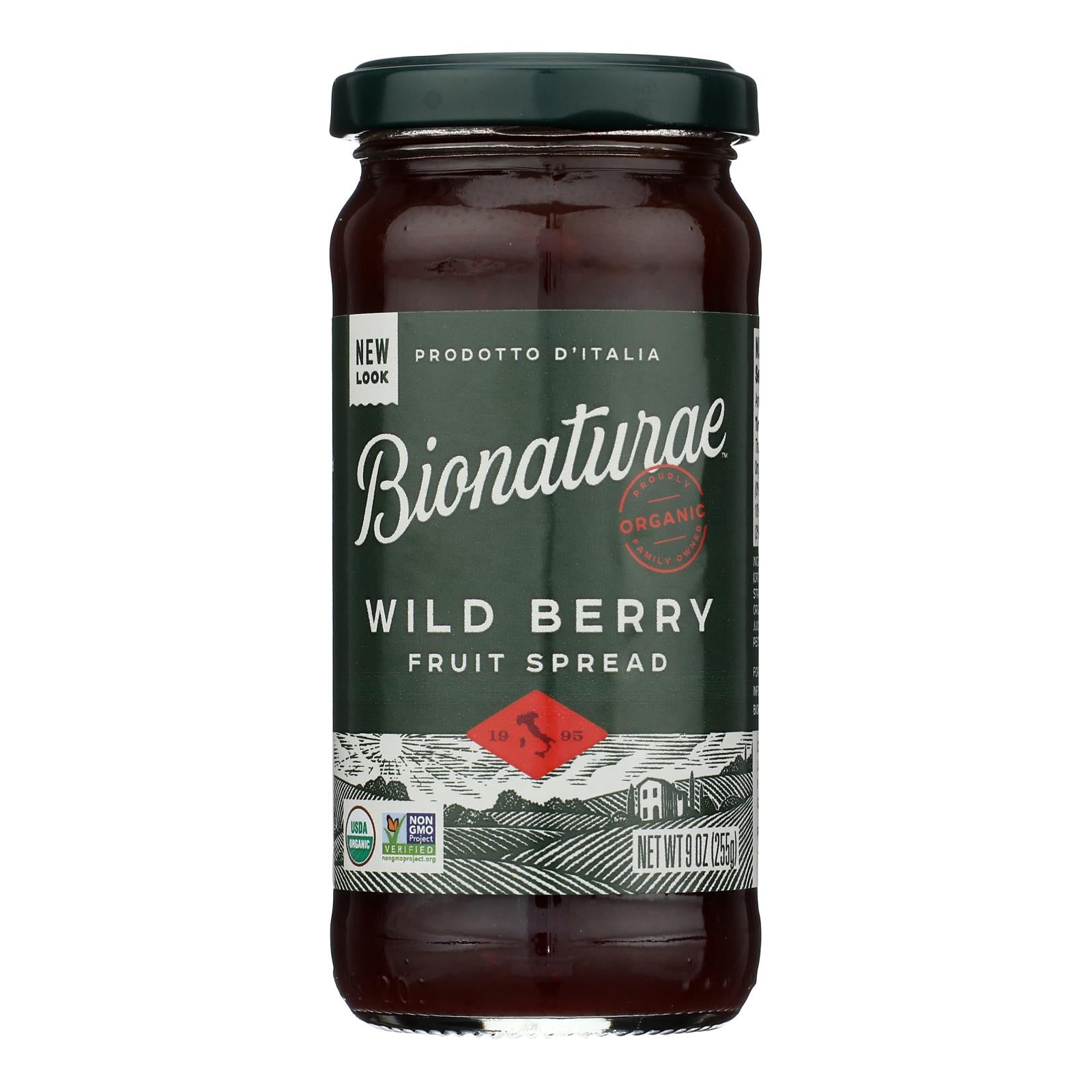 Bionaturae Fruit Spread - Wild Berry - Case of 12 - 9 oz.