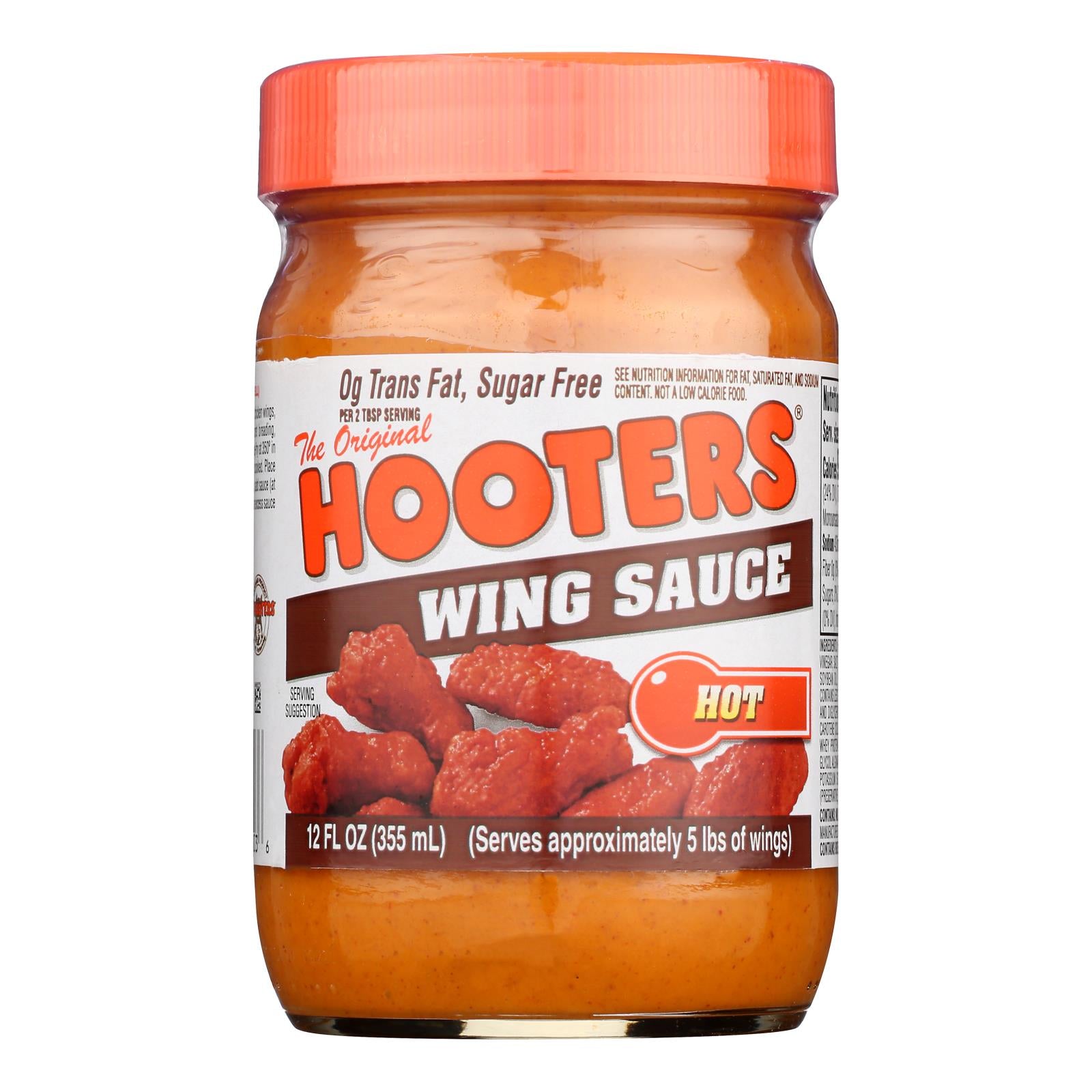 Hooters, Wing Sauce, Hot - Case of 6 - 12 OZ