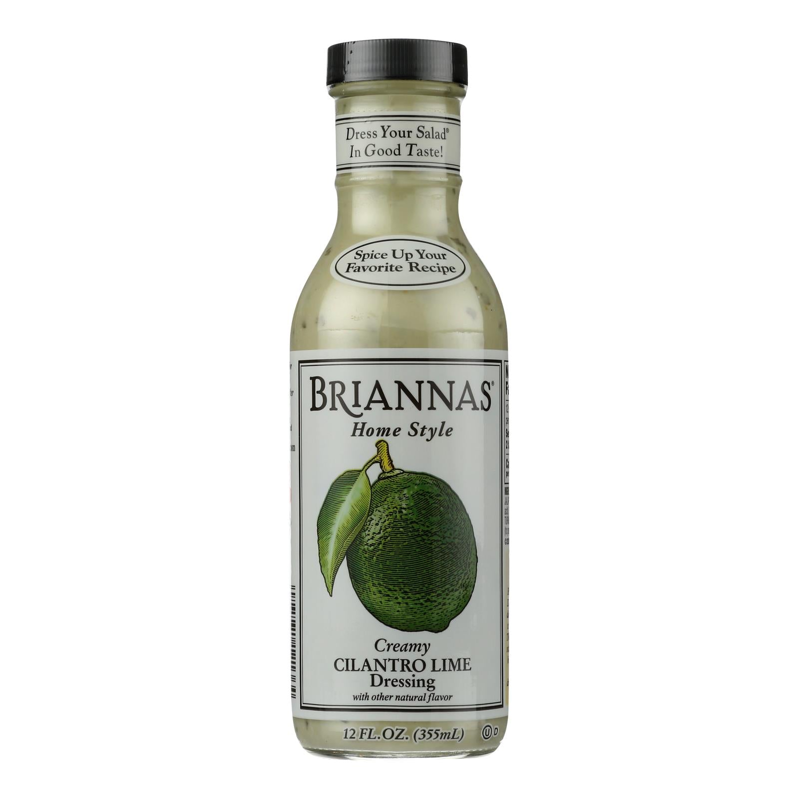 Brianna's - Salad Dressing - Creamy Cilantro Lime - Case of 6 - 12 oz.