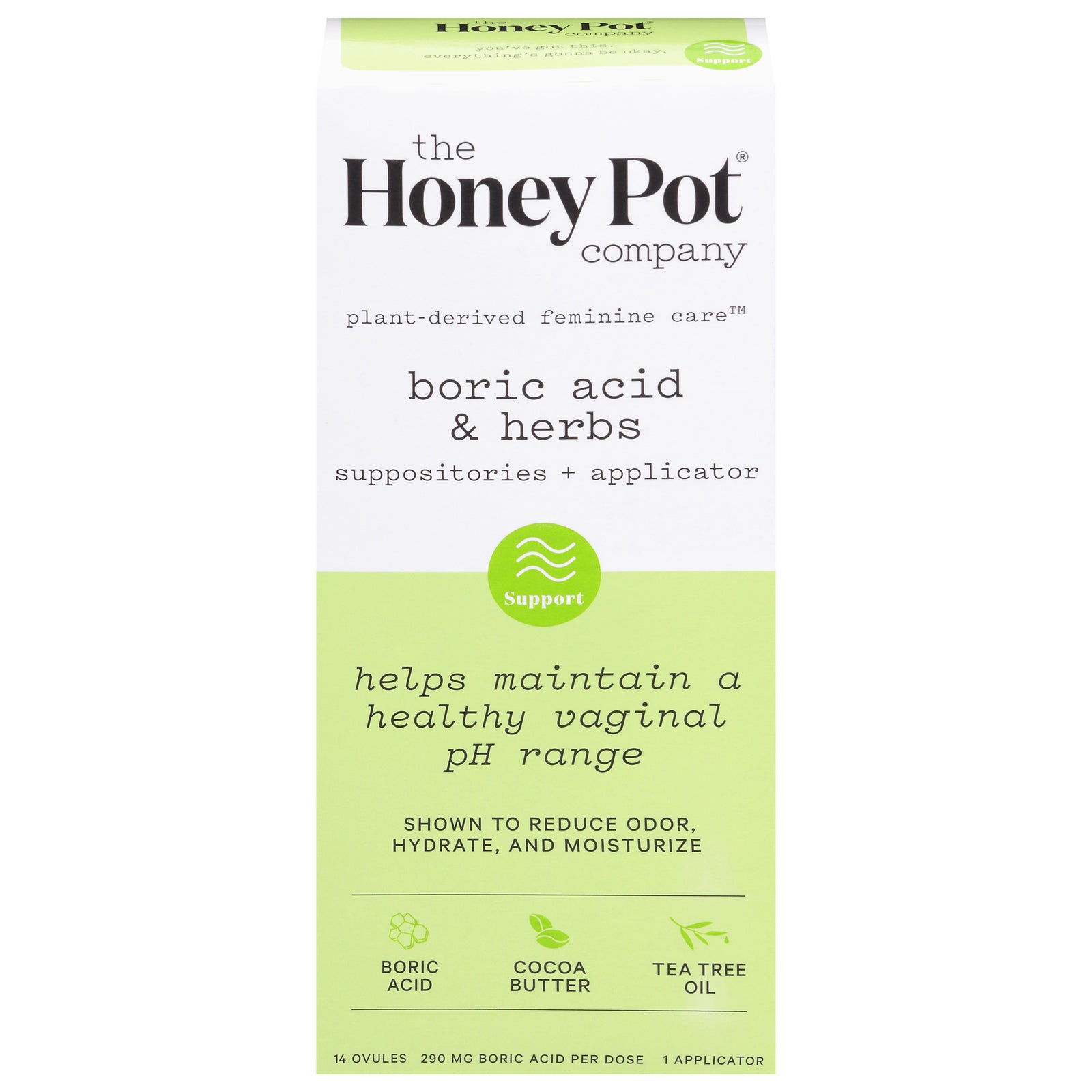 The Honey Pot - Suppositories Herbal 7day - EA of 1-14 CT