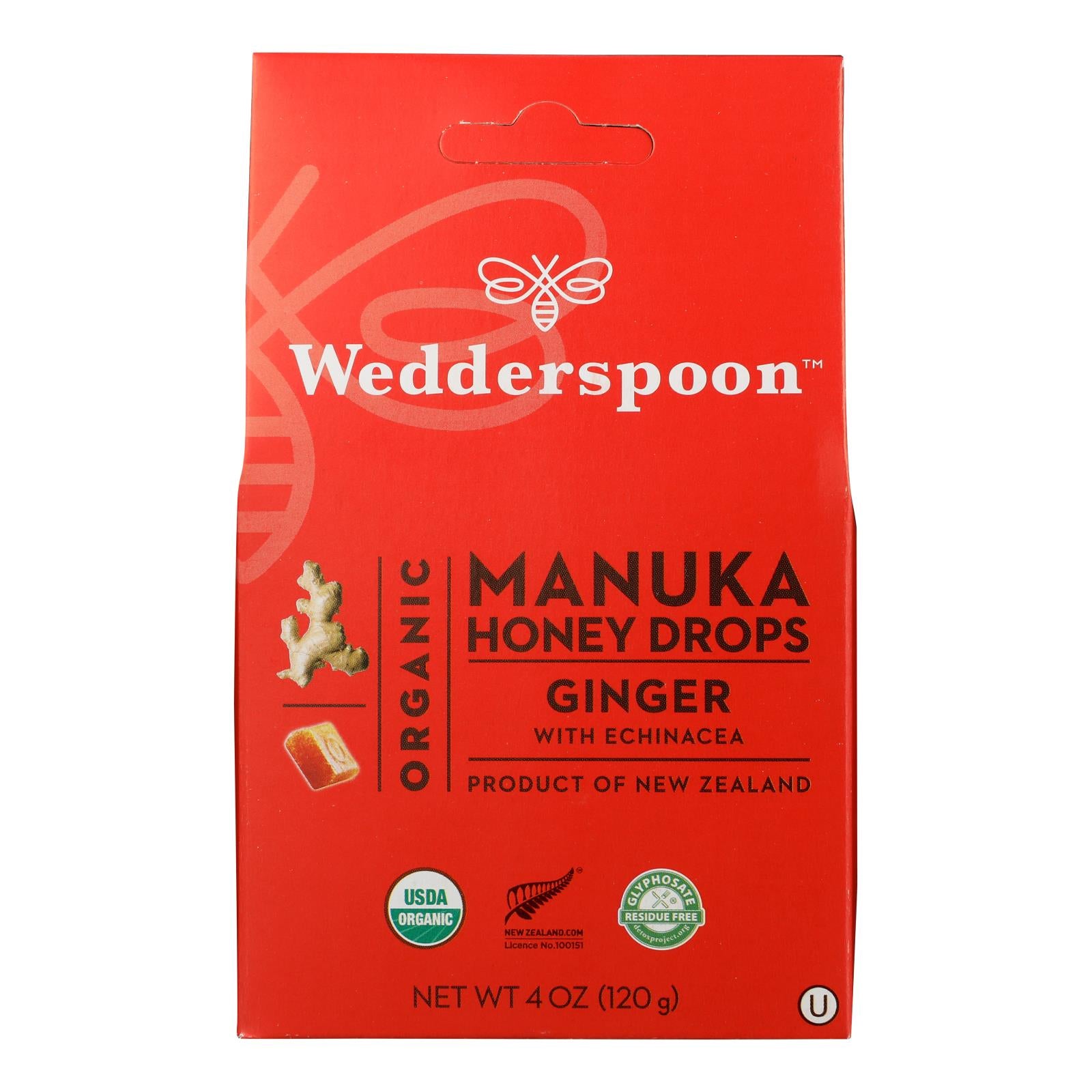 Wedderspoon - Hny Drp Og2 Mnka Ginger - EA of 1-4 OZ