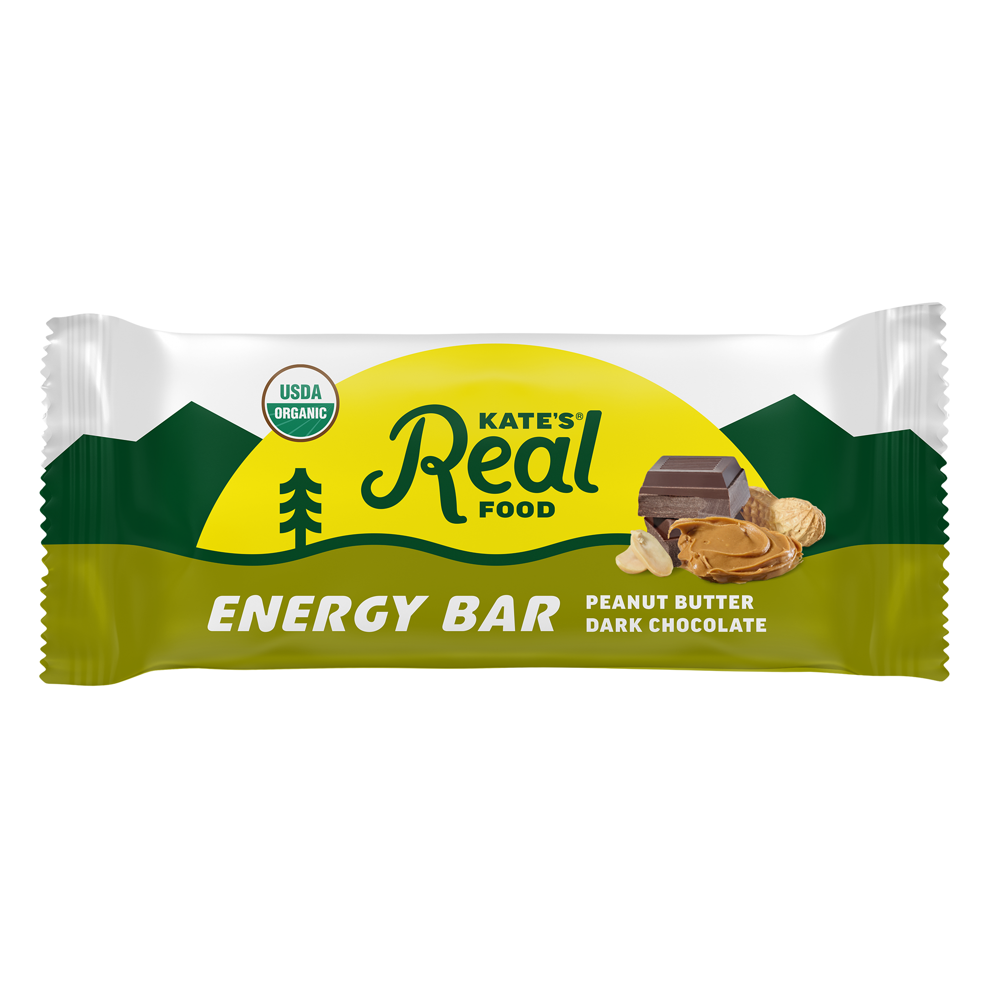 Kate's Real Food - Bar Grzly Peanut Butter Dk Cho - Case Of 12 - 2.2 Oz