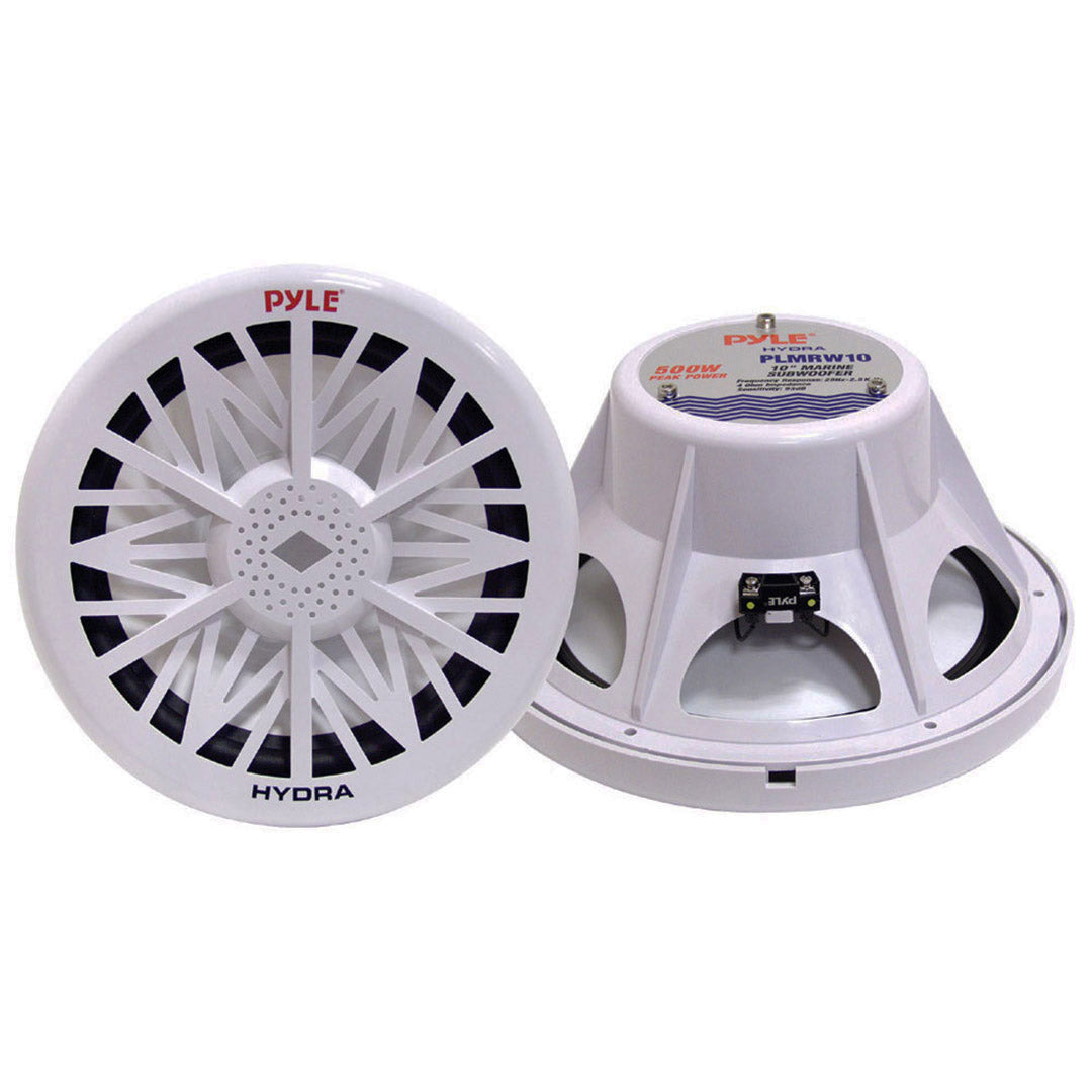 Pyle Marine 10″ Subwoofer – Sold Each (White)