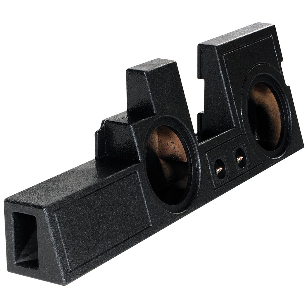 QPower "QBOMB" Ford F-Series Super Duty Crew Cab '00-'16 Dual 10" Vented Empty Woofer Box