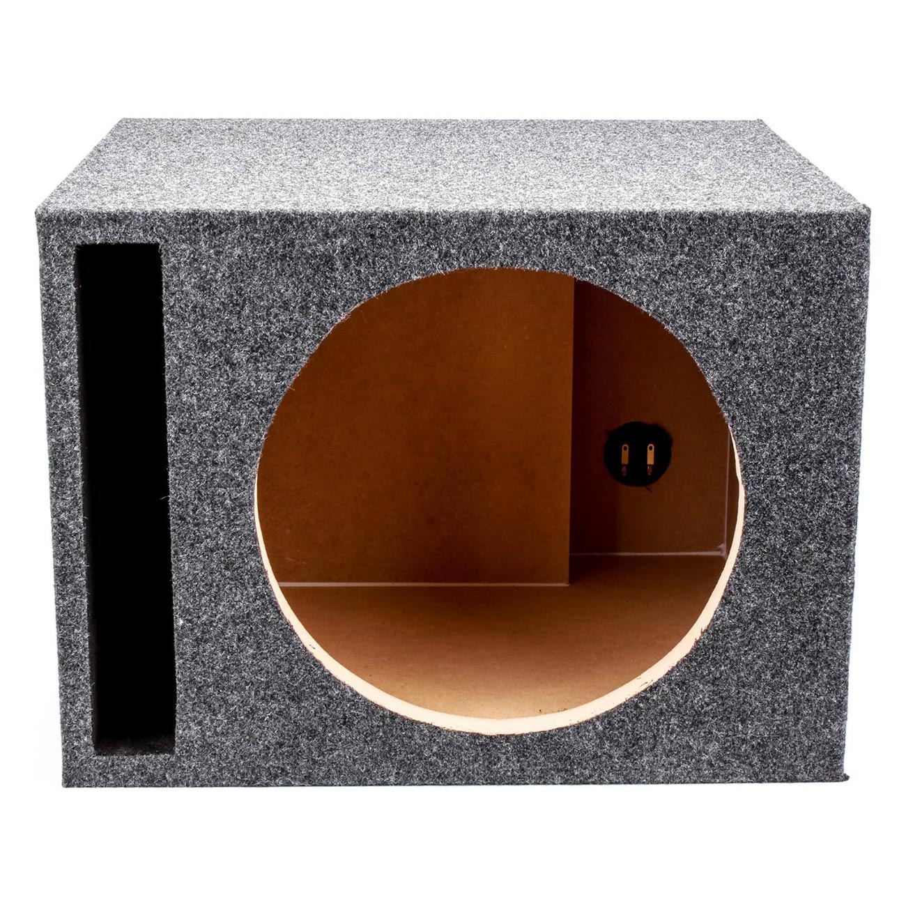 Single 12″ Slot Ported Vented Heavy Duty Empty Woofer Enclosure