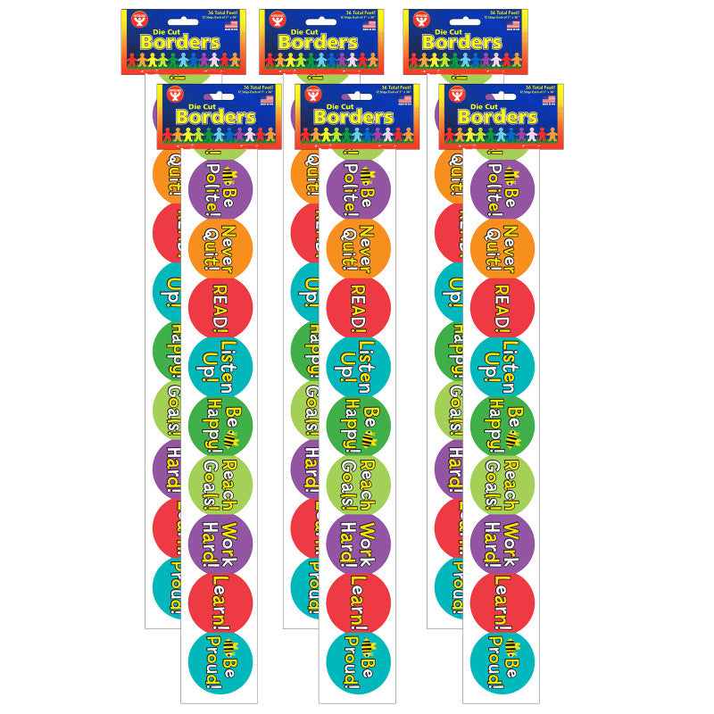 HYGLOSS - Be Your Best Border, 36 Feet Per Pack, 6 Packs
