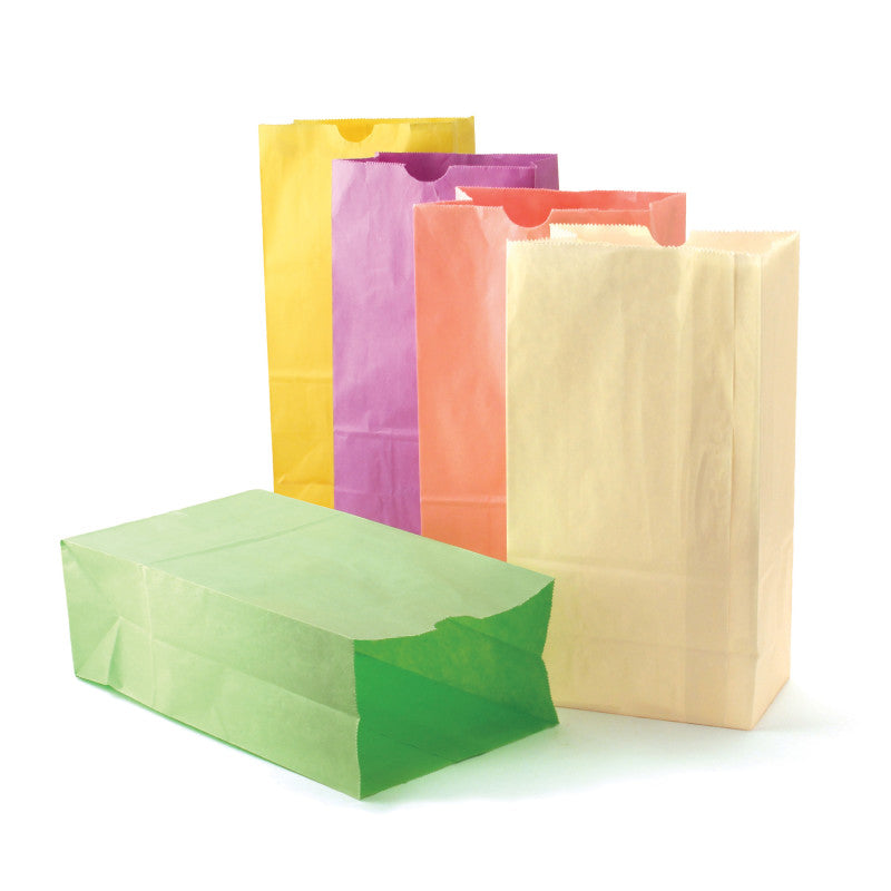 HYGLOSS - Pastel Assorted Bags, 6" x 3 1/2" x 11", Pack of 28