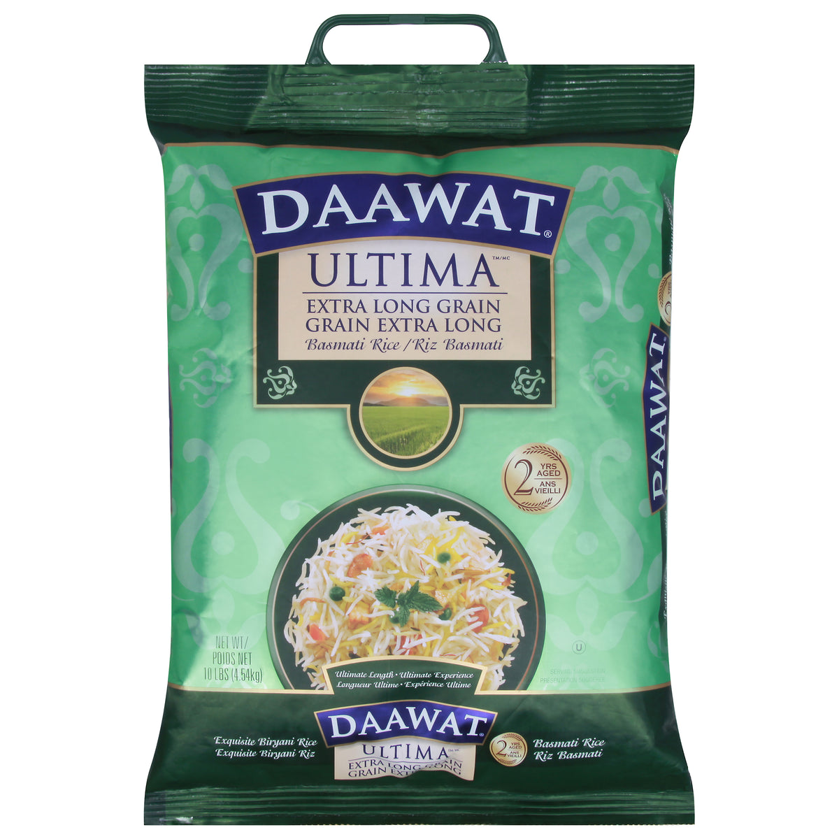 Daawat Ultima Extra Long Grain Basmati Rice 10 lb - Case of 1