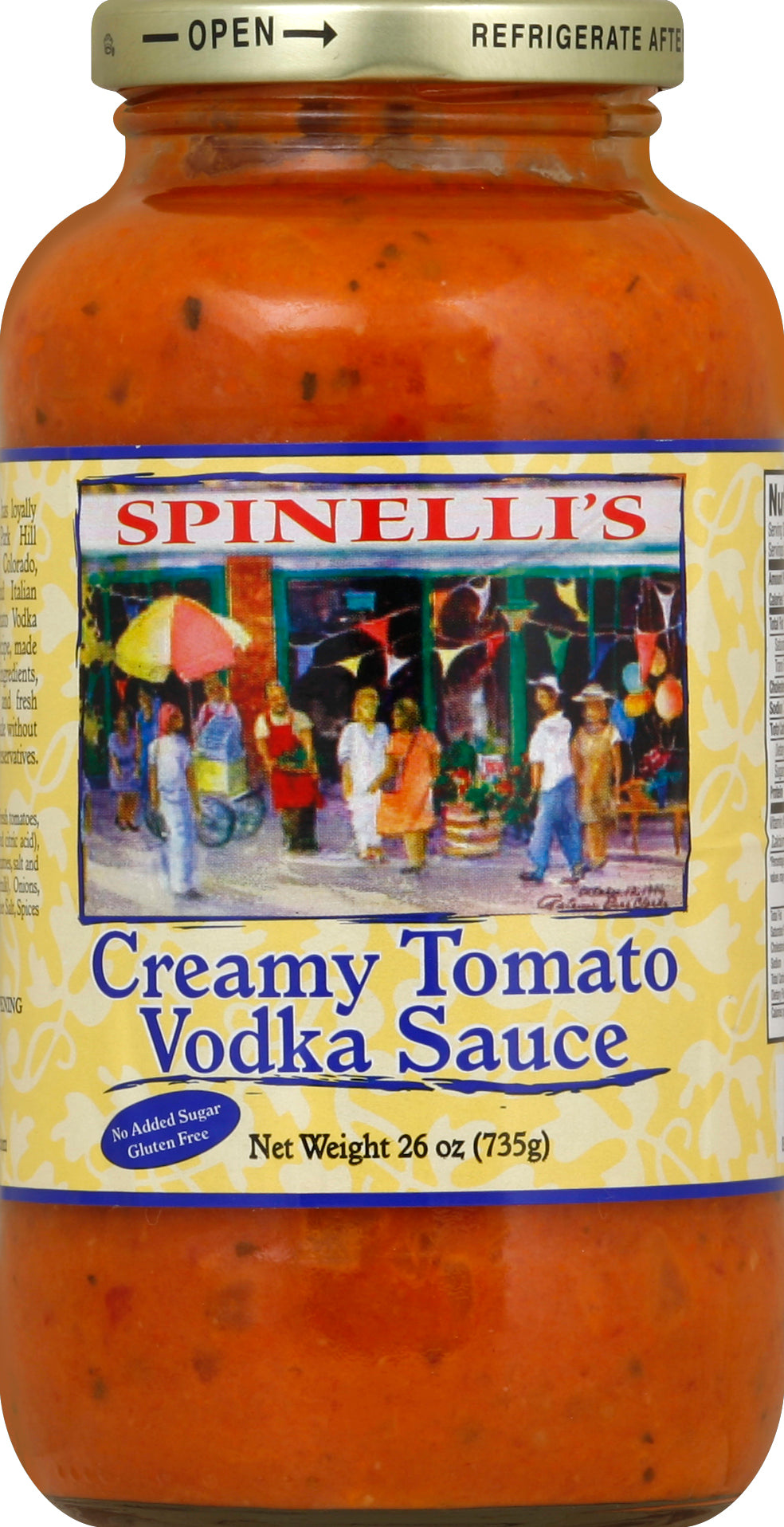 Spinellis Vodka Sauce 26 oz - Case of 6