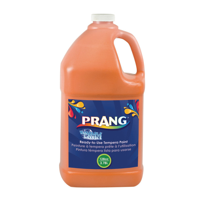 PRANG - Washable Tempera Paint, Orange, 1 Gal