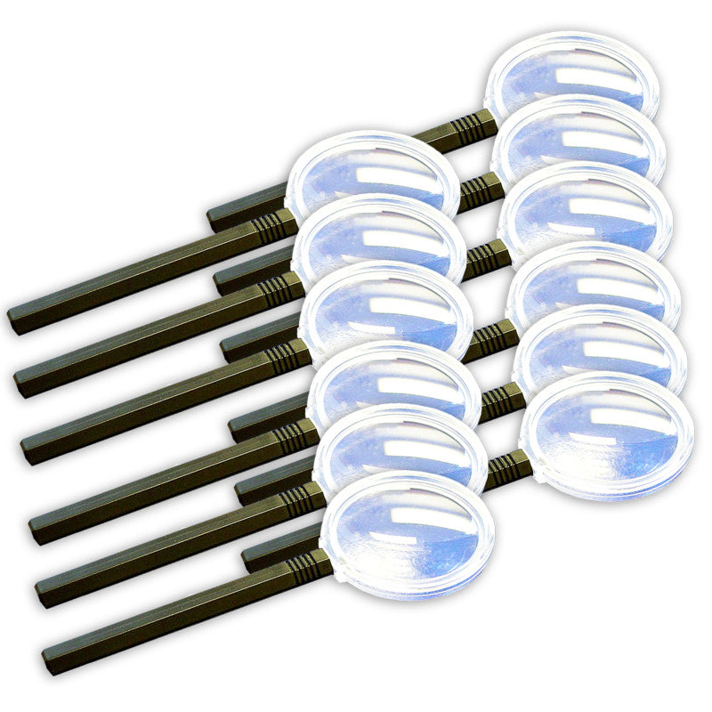 SUPERTEK - 3X Magnifier, Plastic, 6", Pack of 12
