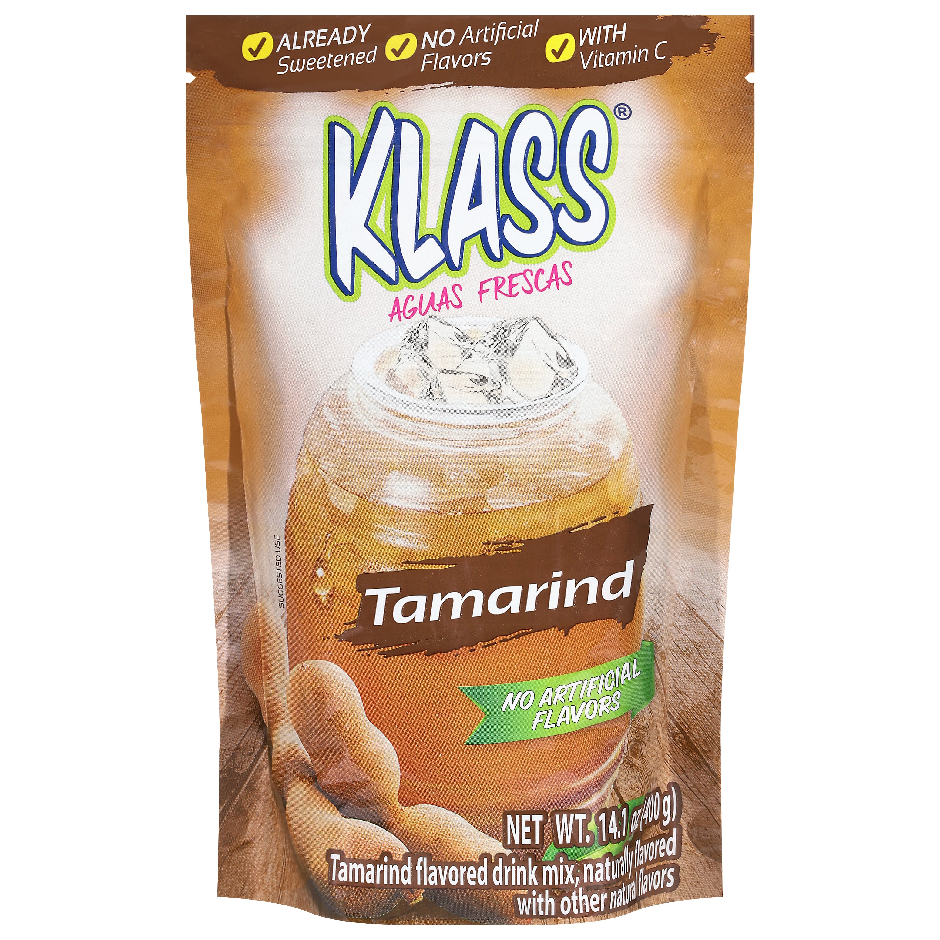 Klass Aguas Frescas Tamarind Drink Mix 14.1 oz - Case of 6