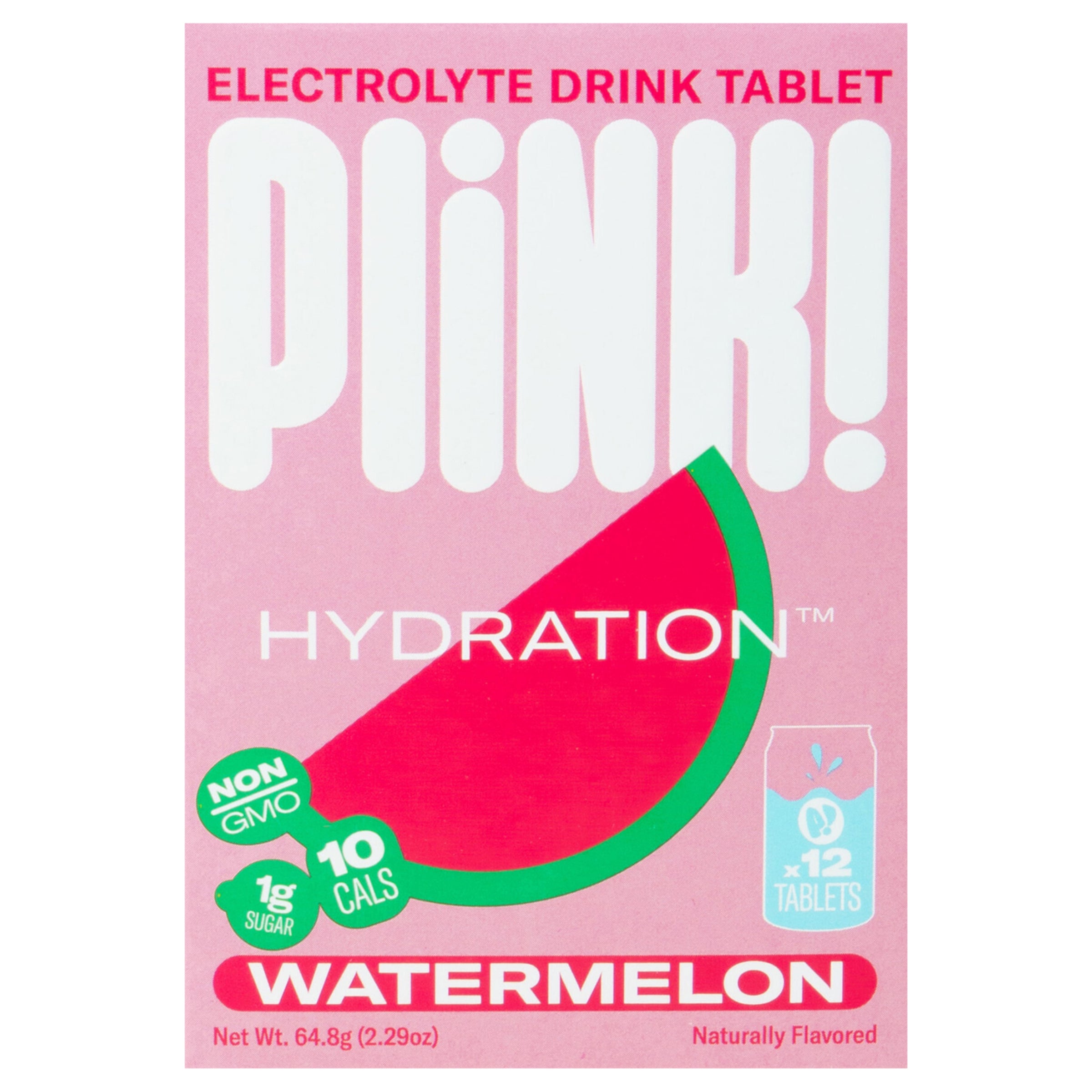 Plink! Hydration Watermelon Electrolyte Drink Tablet 2.29 oz - Case of 1