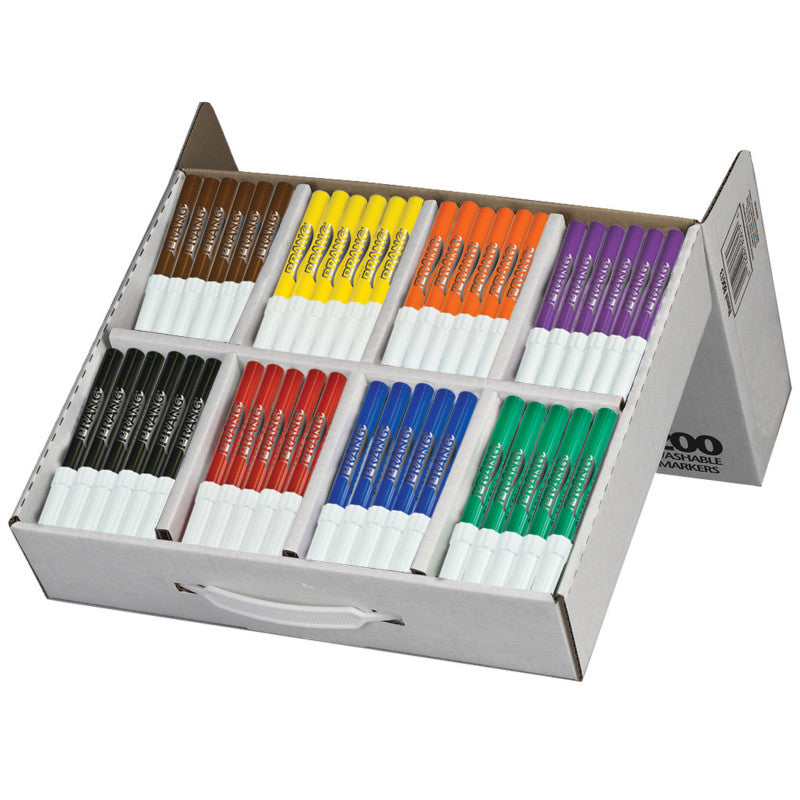 PRANG - Washable Art Marker Masterpack, 8 Colors, 200 Per Box