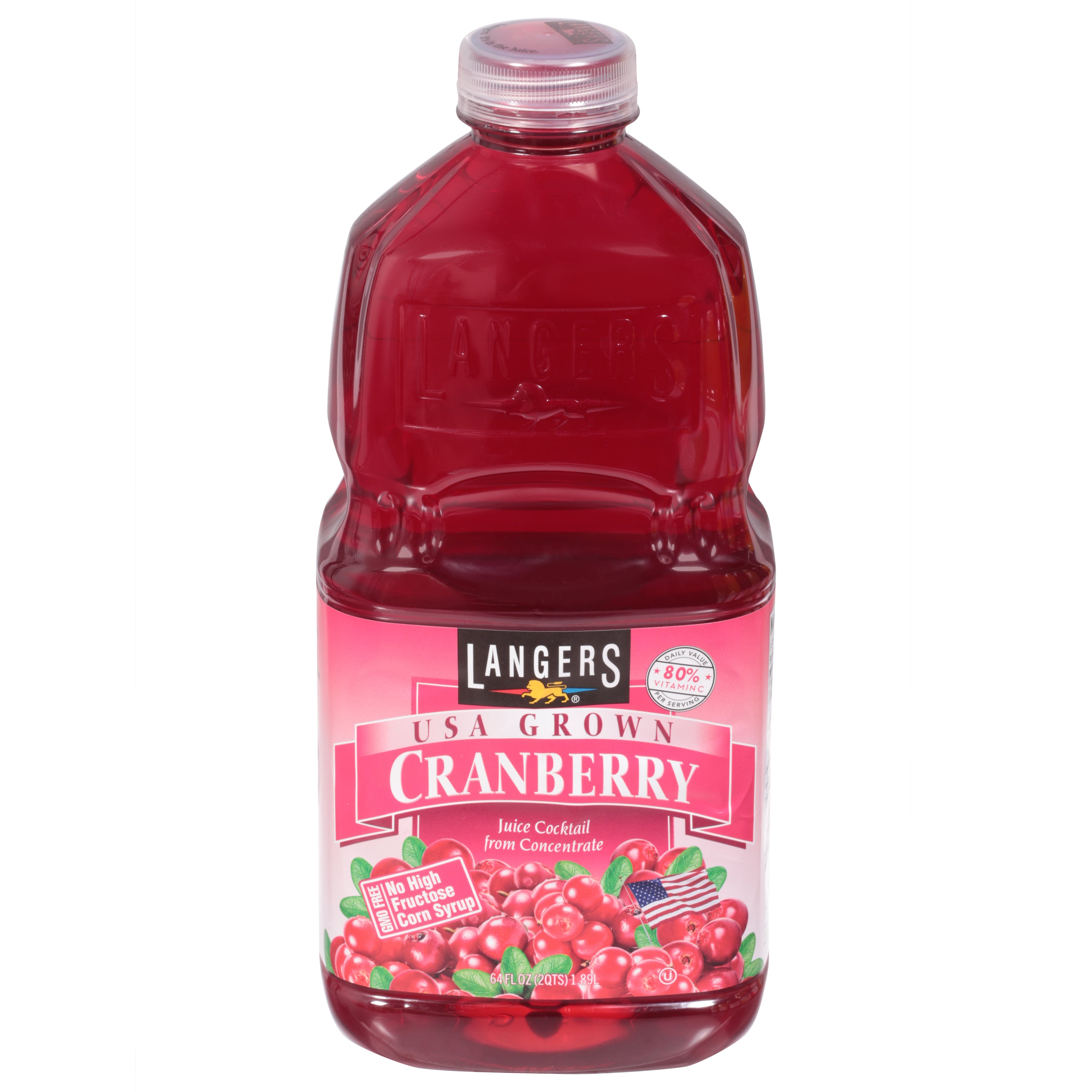 Langers Cranberry Juice Cocktail 64 fl oz - Case of 8