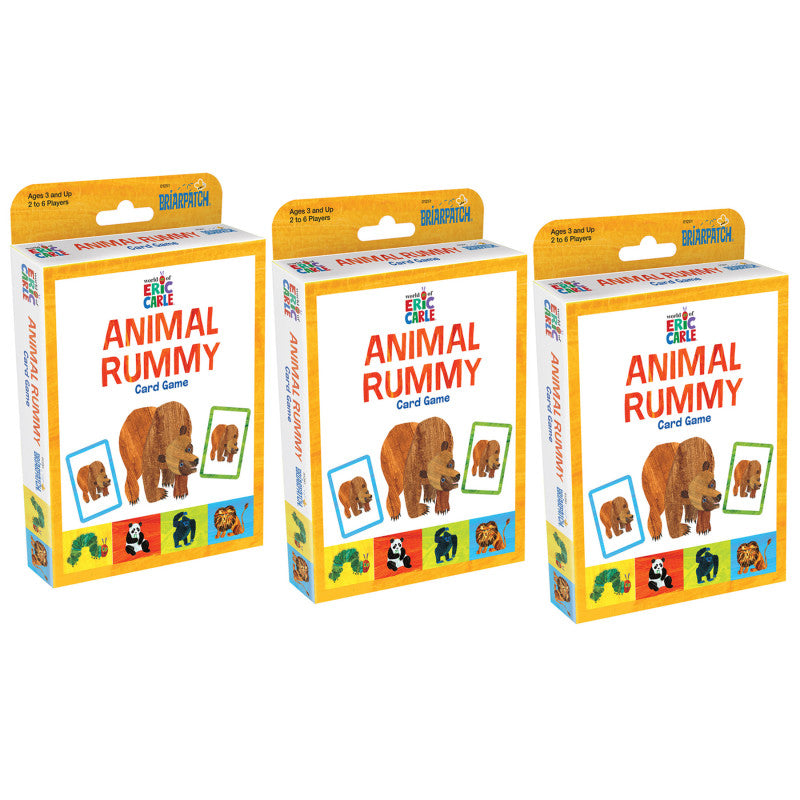 BRIARPATCH - The World of Eric Carle™ Animal Rummy Card Game, Pack of 3