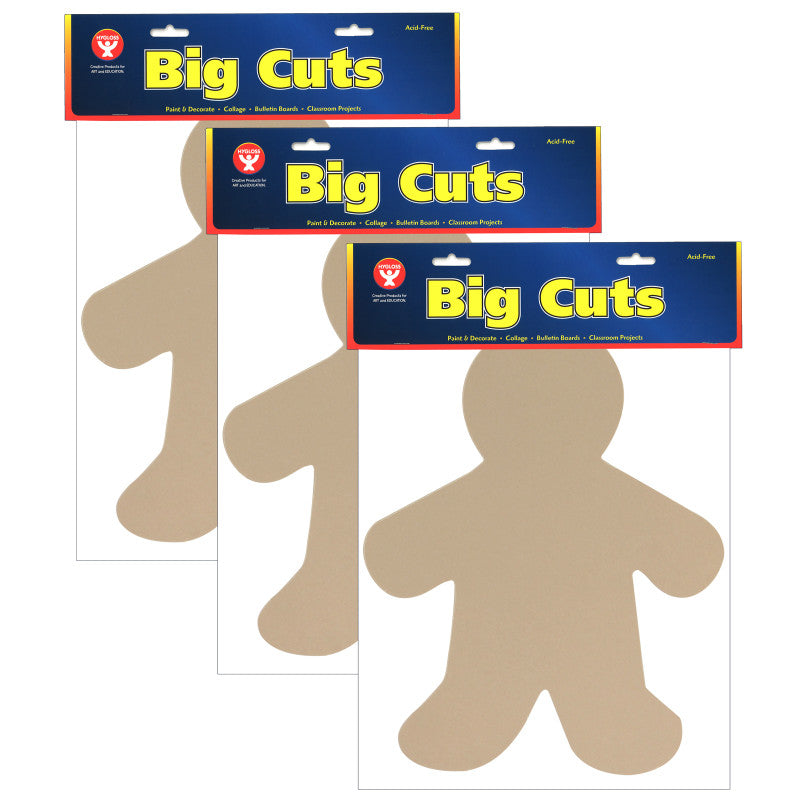 HYGLOSS - People Cut-Out, 16" Me Kid, 25 Per Pack, 3 Packs