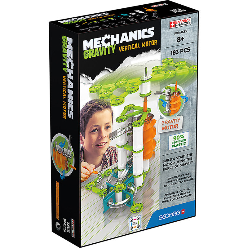 GEOMAG - Mechanics Gravity Vertical Motor Recycled, 183 Pieces