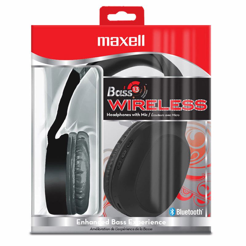 MAXELL - Bass13™ Wireless Headphones with Mic
