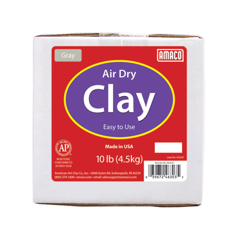 AMACO - Air Dry Clay, Gray, 10 lbs.