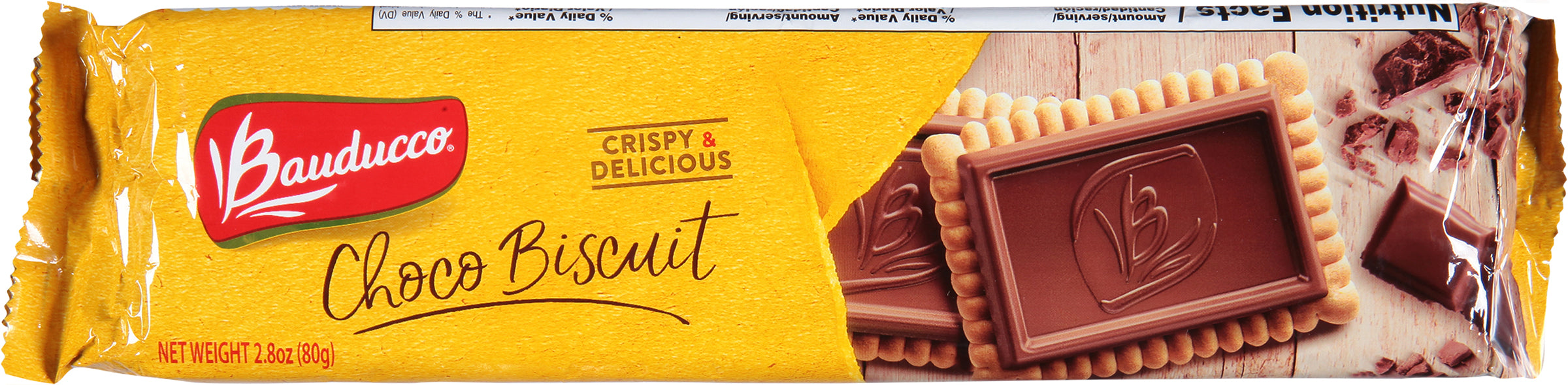 Bauducco Choco Biscuit 2.8 oz - Case of 18